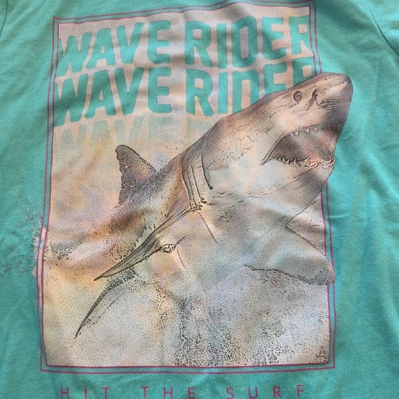Carter's Wave Rider Shark Tee - Green - Picture 3 of 5